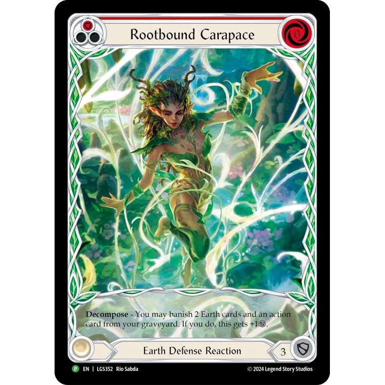 Image for Rootbound Carapace (Red) (Extended Art) - LGS352 (LGS352) (PR) - Flesh and Blood TCG