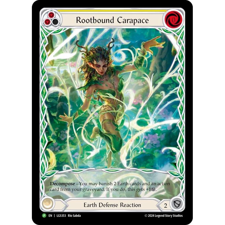 Image for Rootbound Carapace (Yellow) (Extended Art) - LGS353 (LGS353) (PR) - Flesh and Blood TCG