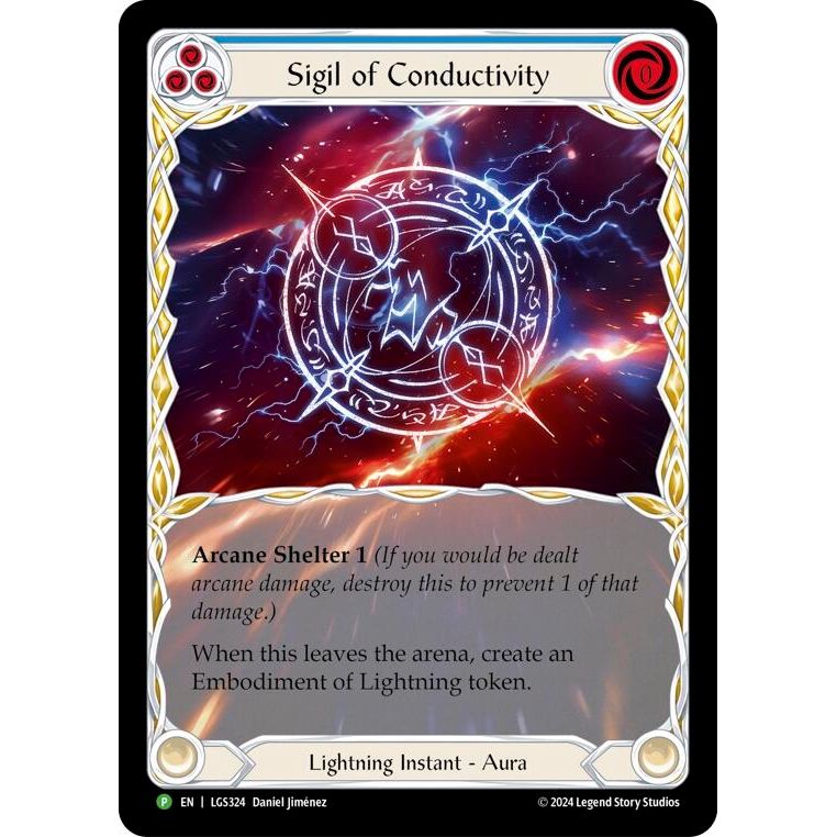 Image for Sigil of Conductivity (Extended Art) - LGS324 (LGS324) (PR) - Flesh and Blood TCG