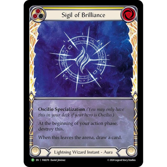 Image for Sigil of Brilliance (Extended Art) - FAB270 (FAB270) (PR) - Flesh and Blood TCG