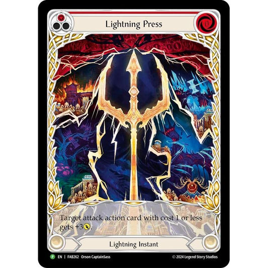 Image for Lightning Press (Red) (Extended Art) - FAB262 (FAB262) (PR) - Flesh and Blood TCG