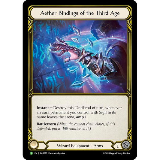 Image for Aether Bindings of the Third Age (Golden) - FAB253 (FAB253) (PR) - Flesh and Blood TCG