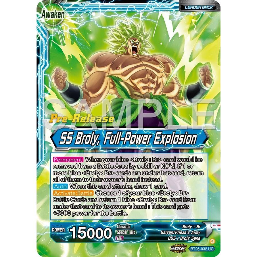Image for Broly // SS Broly, Full-Power Explosion (BT26-032) (BT26) - Dragon Ball Super: Masters