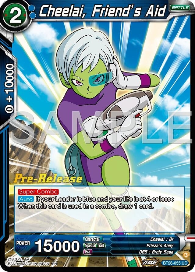 Image for Cheelai, Friend's Aid (BT26-055) (BT26) - Dragon Ball Super: Masters
