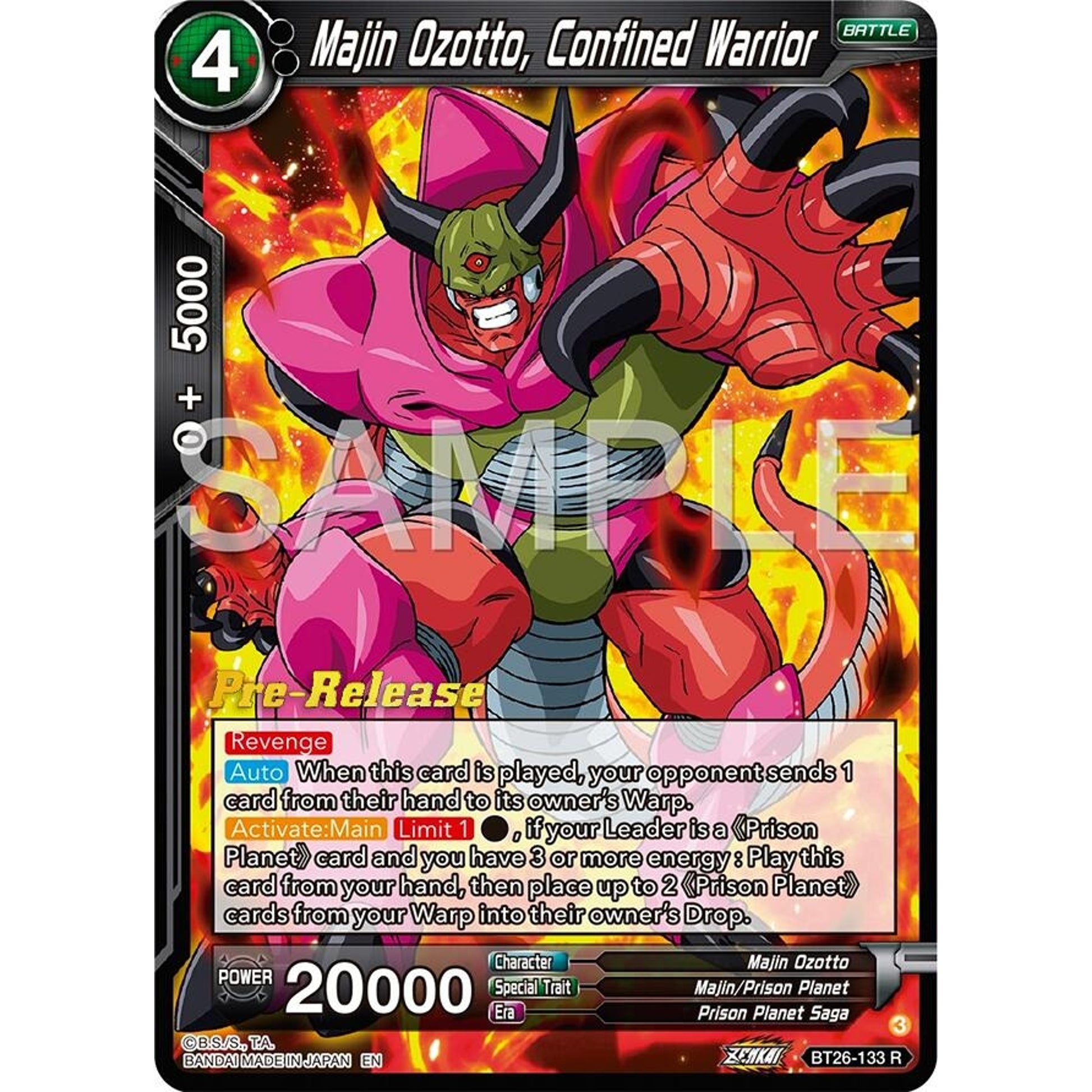 Image for Majin Ozotto, Confined Warrior (BT26-133) (BT26) - Dragon Ball Super: Masters