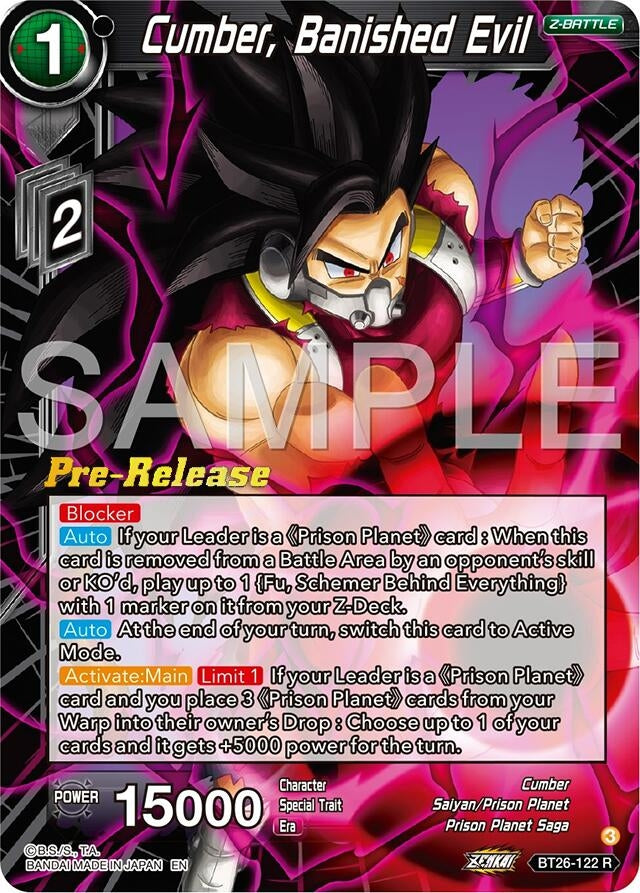 Image for Cumber, Banished Evil (BT26-122) (BT26) - Dragon Ball Super: Masters