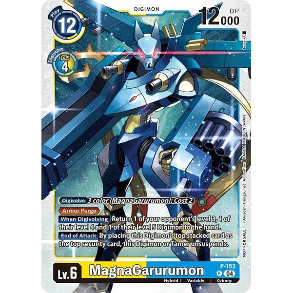 Image for MagnaGarurumon (Store Tournament 2024 Oct. - Dec. Participation Pack) (P-153 P) (D-PR) - Digimon Card Game