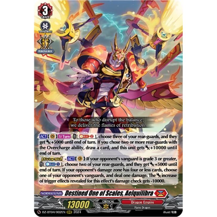 Image for Destined One of Scales, Aelquilibra (DZ-BT04/002EN) (DZ-BT04) - Cardfight Vanguard