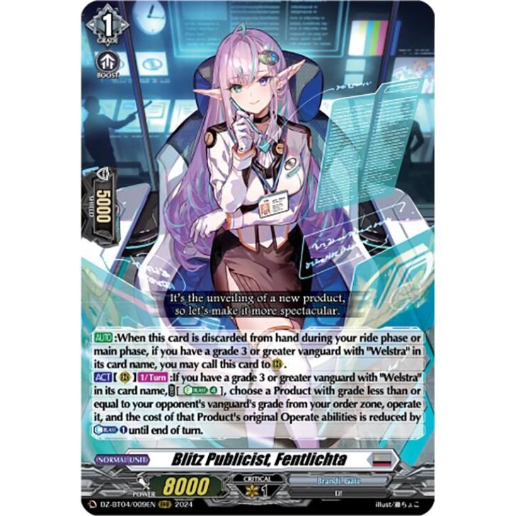 Image for Blitz Publicist, Fentlichta (DZ-BT04/009EN) (DZ-BT04) - Cardfight Vanguard
