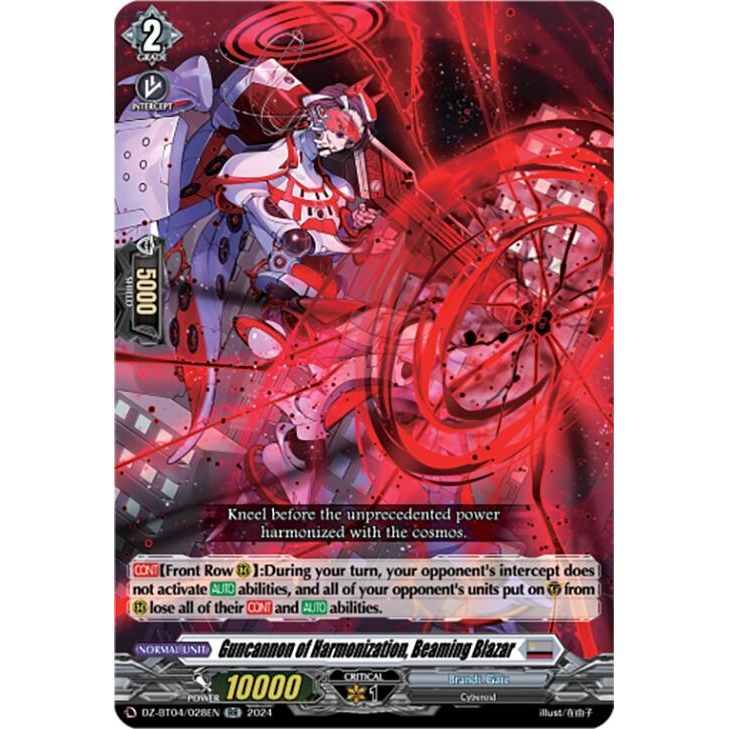 Image for Guncannon of Harmonization, Beaming Blazar (DZ-BT04/028EN) (DZ-BT04) - Cardfight Vanguard