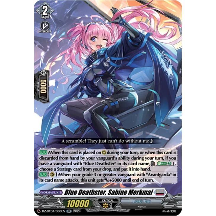 Image for Blue Deathster, Sabine Merkmal (DZ-BT04/030EN) (DZ-BT04) - Cardfight Vanguard