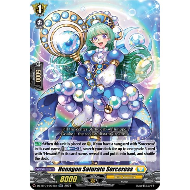 Image for Henagon Saturate Sorceress (DZ-BT04/034EN) (DZ-BT04) - Cardfight Vanguard