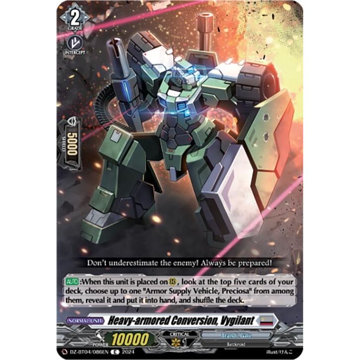 Image for Heavy-armored Conversion, Vygilant (DZ-BT04/086EN) (DZ-BT04) - Cardfight Vanguard