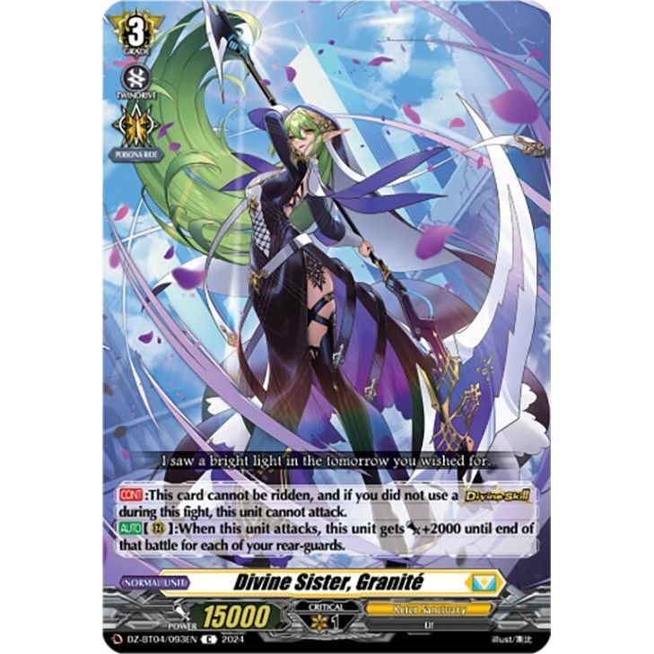 Image for Divine Sister, Granite (DZ-BT04/093EN) (DZ-BT04) - Cardfight Vanguard