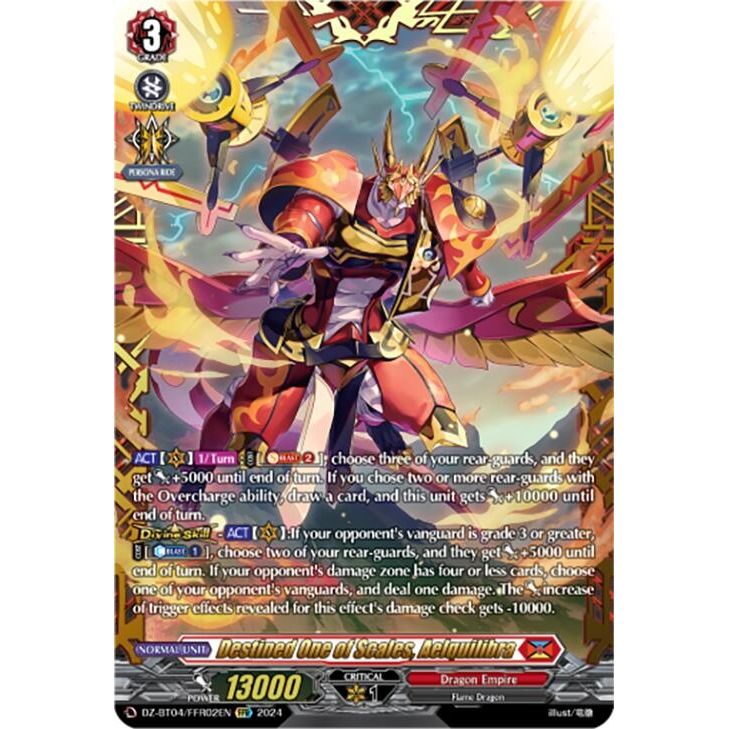Image for Destined One of Scales, Aelquilibra (FFR) (DZ-BT04/FFR02EN) (DZ-BT04) - Cardfight Vanguard