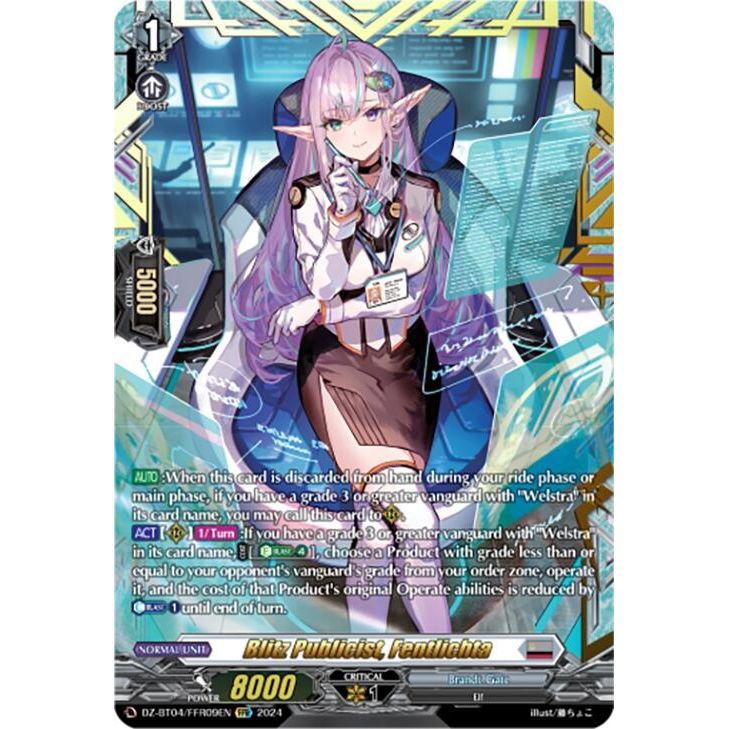 Image for Blitz Publicist, Fentlichta (FFR) (DZ-BT04/FFR09EN) (DZ-BT04) - Cardfight Vanguard