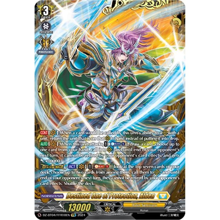 Image for Destined One of Protection, Alden (FFR) (DZ-BT04/FFR10EN) (DZ-BT04) - Cardfight Vanguard