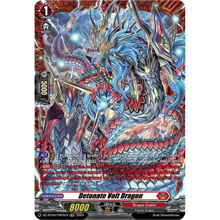 Image for Detonate Volt Dragon (FR) (DZ-BT04/FR03EN) (DZ-BT04) - Cardfight Vanguard