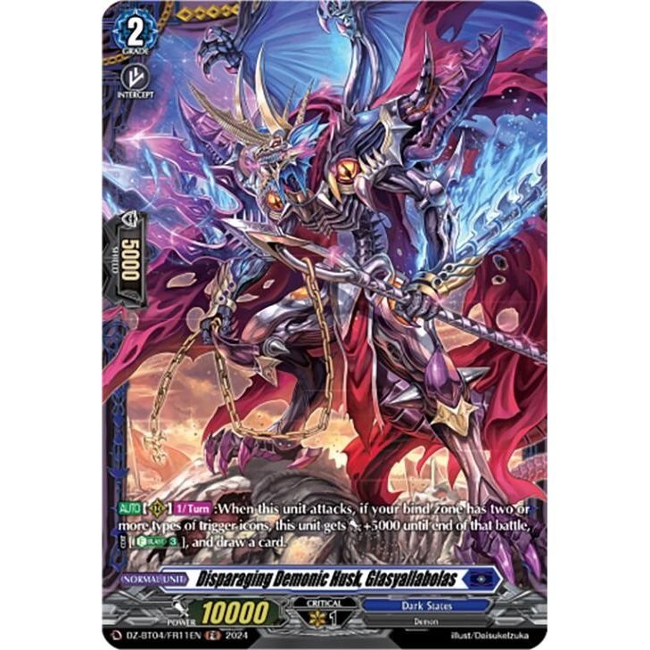 Image for Disparaging Demonic Husk, Glasyallabolas (FR) (DZ-BT04/FR11EN) (DZ-BT04) - Cardfight Vanguard