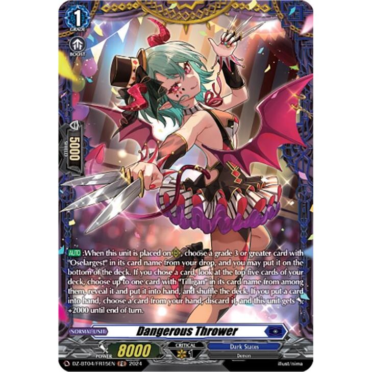 Image for Dangerous Thrower (FR) (DZ-BT04/FR15EN) (DZ-BT04) - Cardfight Vanguard