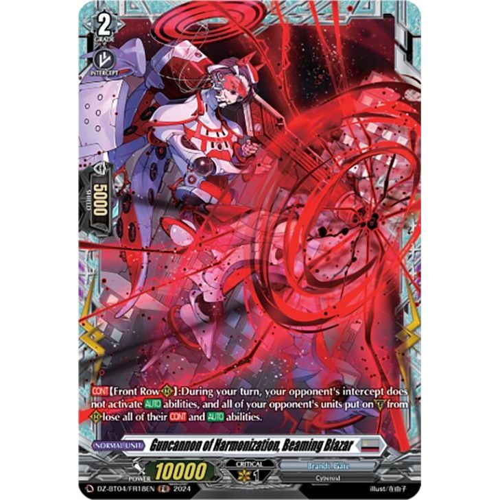 Image for Guncannon of Harmonization, Beaming Blazar (FR) (DZ-BT04/FR18EN) (DZ-BT04) - Cardfight Vanguard