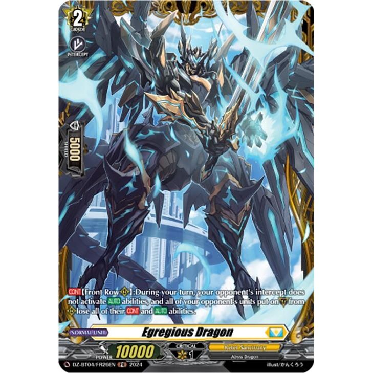 Image for Egregious Dragon (FR) (DZ-BT04/FR26EN) (DZ-BT04) - Cardfight Vanguard