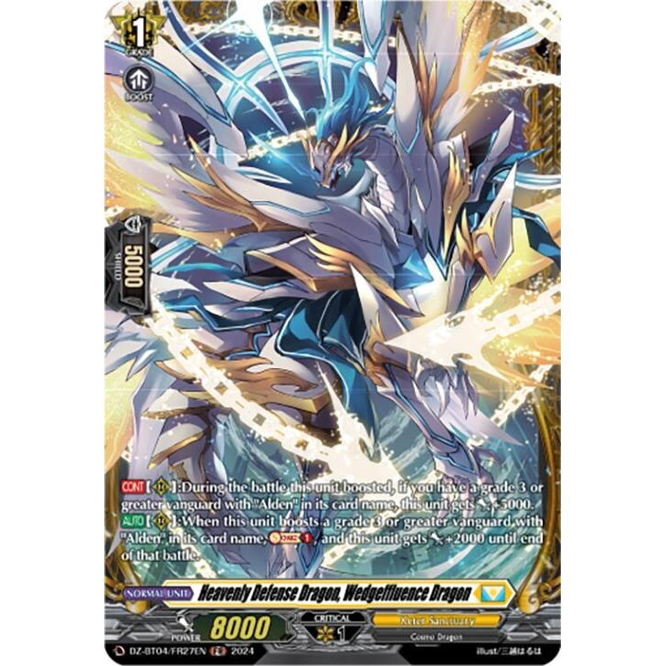 Image for Heavenly Defense Dragon, Wedgeffluence Dragon (FR) (DZ-BT04/FR27EN) (DZ-BT04) - Cardfight Vanguard