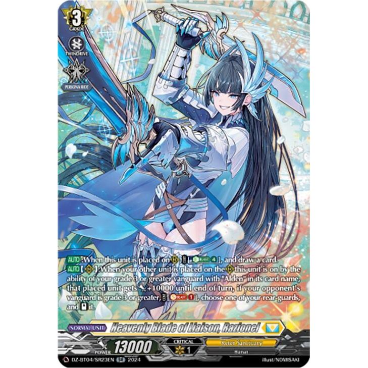 Image for Heavenly Blade of Liaison, Razionel (SR) (DZ-BT04/SR23EN) (DZ-BT04) - Cardfight Vanguard