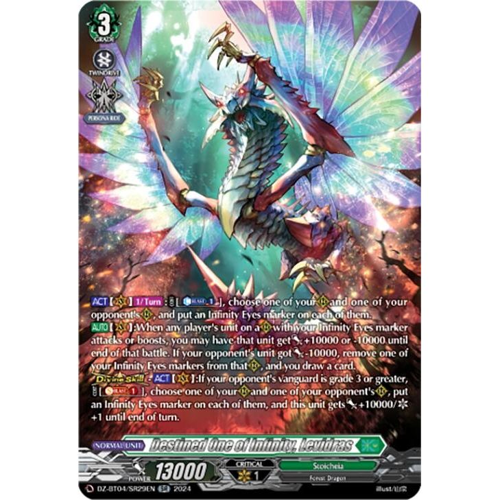 Image for Destined One of Infinity, Levidras (SR) (DZ-BT04/SR29EN) (DZ-BT04) - Cardfight Vanguard