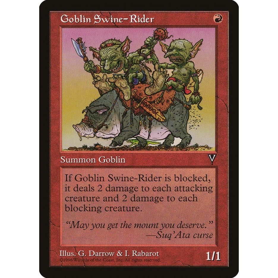 Image for Goblin Swine-Rider (VIS) - Magic: The Gathering