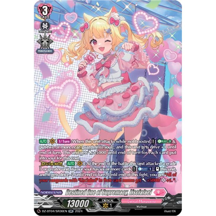 Image for Destined One of Supremacy, Lisciafael (SR) (DZ-BT04/SR36EN) (DZ-BT04) - Cardfight Vanguard