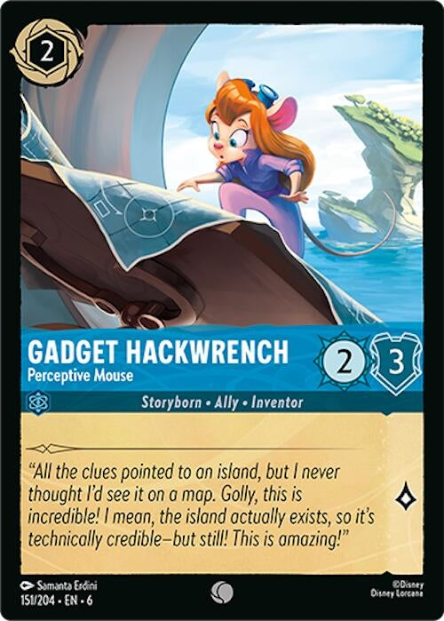 Image for Gadget Hackwrench - Perceptive Mouse (151/204) (6) - Disney Lorcana