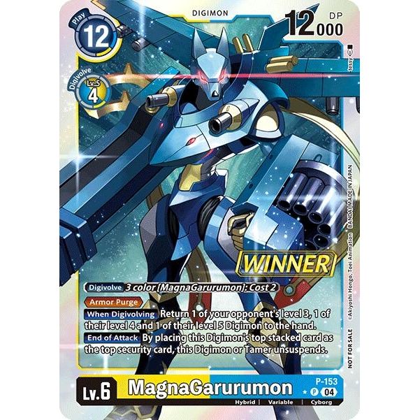 Image for MagnaGarurumon (Store Tournament 2024 Oct. - Dec. Winner Pack) (P-153 P) (D-PR) - Digimon Card Game