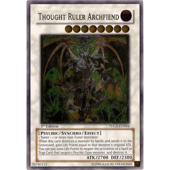 Image for Thought Ruler Archfiend (UTR) (TDGS-EN044) (TDGS) - YuGiOh