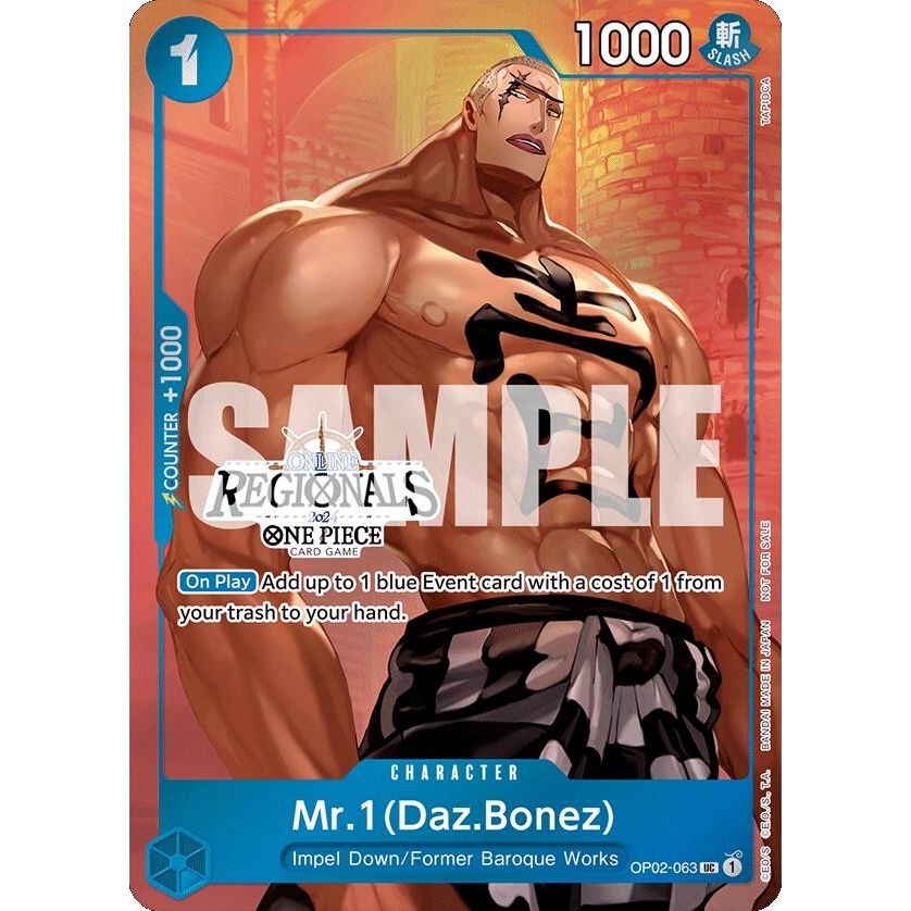 Image for Mr.1 (Daz.Bonez) (Online Regional 2024 Vol. 3) (OP02-063) (OP-PR) - One Piece Card Game