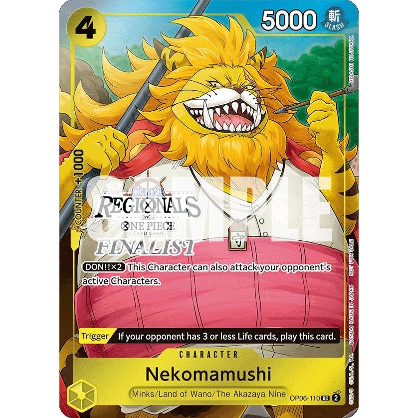 Image for Nekomamushi (Online Regional 2024 Vol. 3) [Finalist] (OP06-110) (OP-PR) - One Piece Card Game