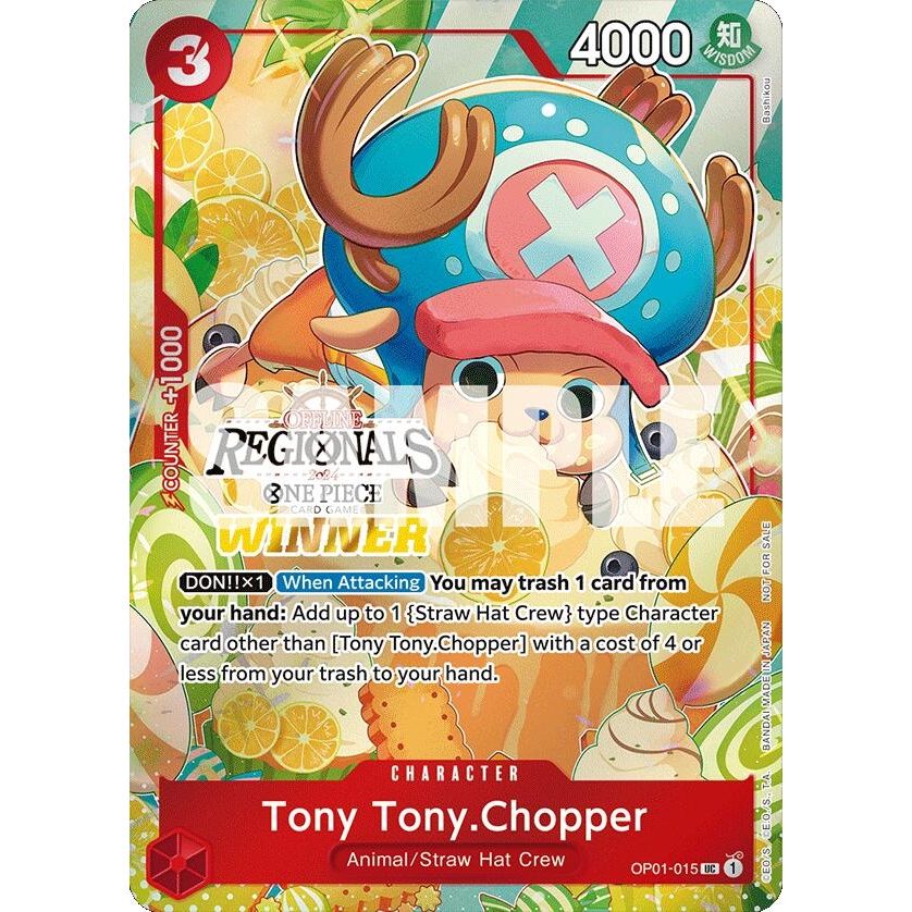 Image for Tony Tony.Chopper (Offline Regional 2024 Vol. 3) [Winner] (OP01-015) (OP-PR) - One Piece Card Game