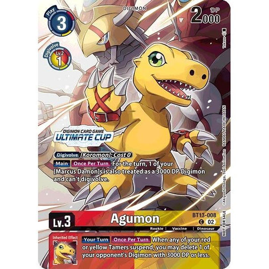 Image for Agumon (Ultimate Cup 2024) (BT13-008 C) (BT13) - Digimon Card Game