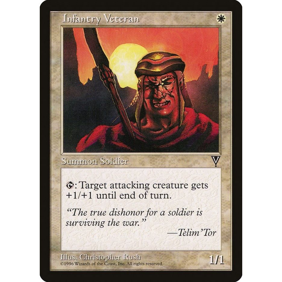 Image for Infantry Veteran (VIS) - Magic: The Gathering
