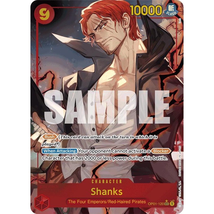 Image for Shanks (OP01-120) (Alternate Art) (OP01-120) (PRB-01) - One Piece Card Game