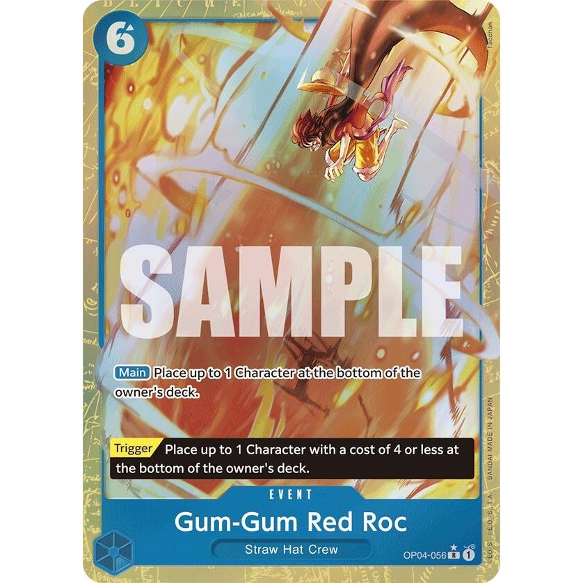 Image for Gum-Gum Red Roc (Alternate Art) (OP04-056) (PRB-01) - One Piece Card Game