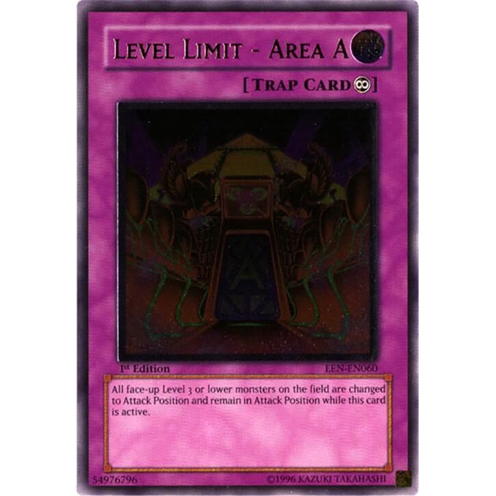 Image for Level Limit - Area A (UTR) (EEN-EN060) (EEN) - YuGiOh