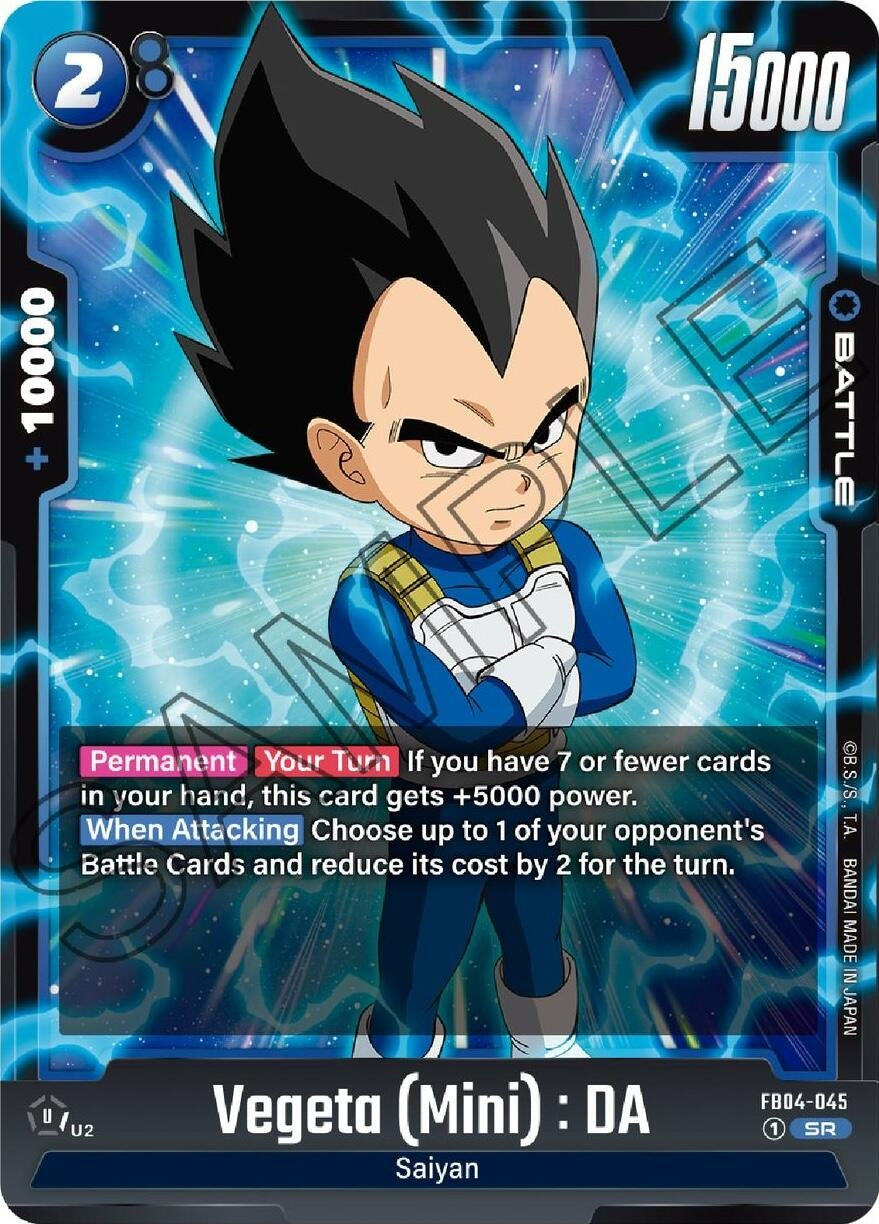 Image for Vegeta (Mini) : DA (FB04-045) (FB04) - Dragon Ball Super: Fusion World