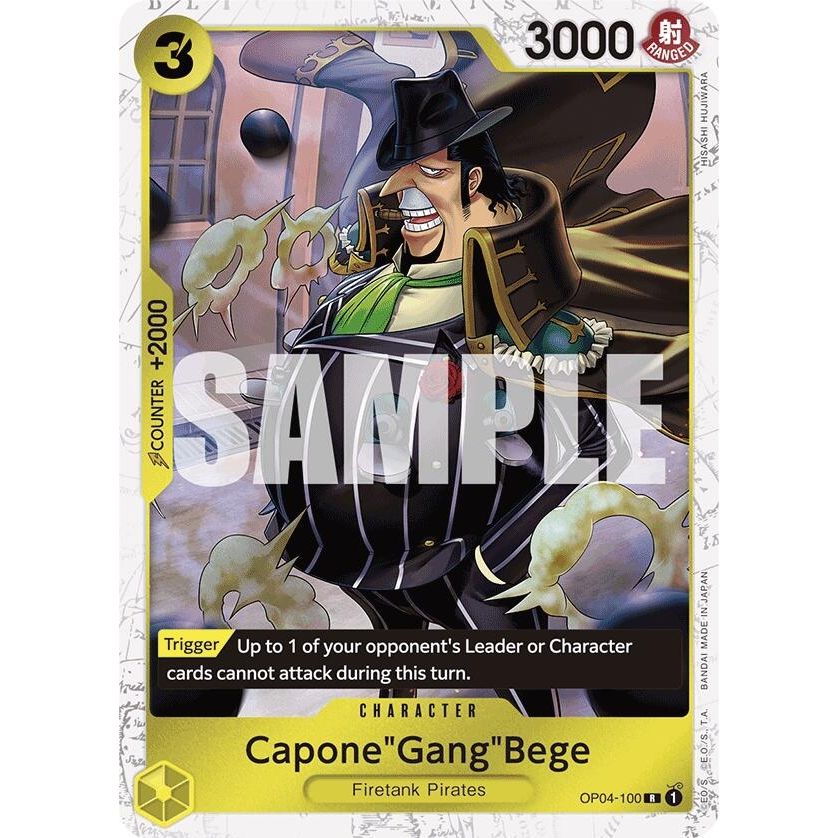 Image for Capone"Gang"Bege (OP04-100) (Jolly Roger Foil) (OP04-100) (PRB-01) - One Piece Card Game