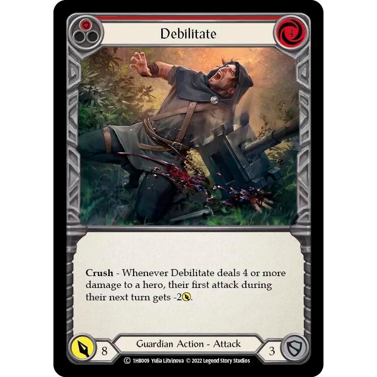 Image for Debilitate (Red) (1HB009) - Flesh and Blood TCG