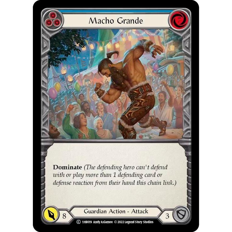 Image for Macho Grande (Blue) (1HB019) - Flesh and Blood TCG