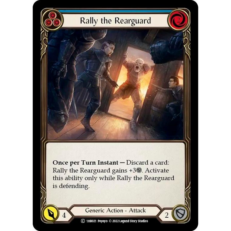 Image for Rally the Rearguard (Blue) (1HB021) - Flesh and Blood TCG