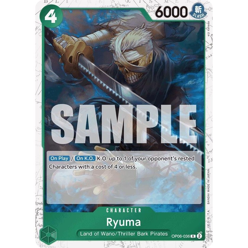 Image for Ryuma (Jolly Roger Foil) (OP06-036) (PRB-01) - One Piece Card Game