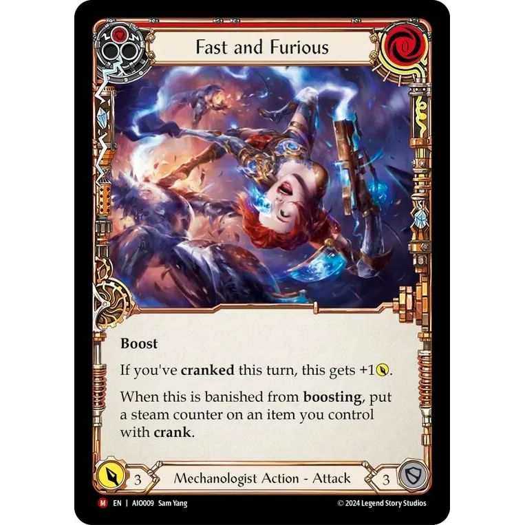 Image for Fast and Furious (Red) (AIO009) (ADD) - Flesh and Blood TCG