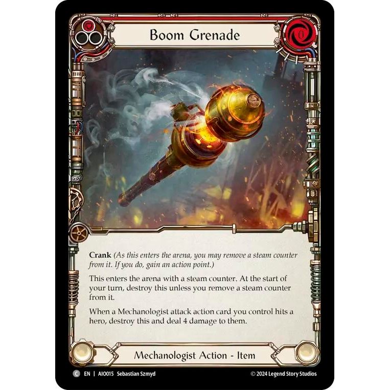 Image for Boom Grenade (Red) (AIO015) (ADD) - Flesh and Blood TCG
